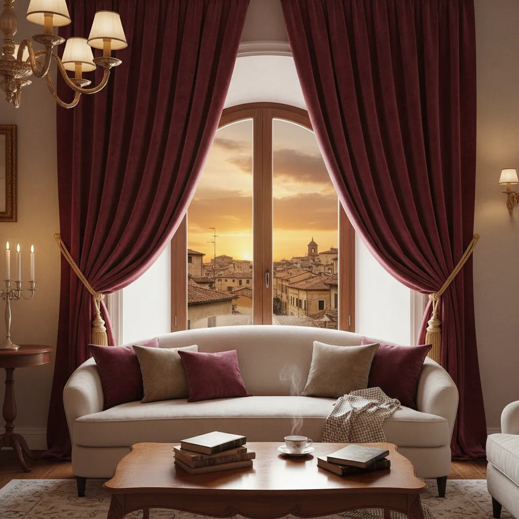 Dormitor Elegant cu Perdele Voal